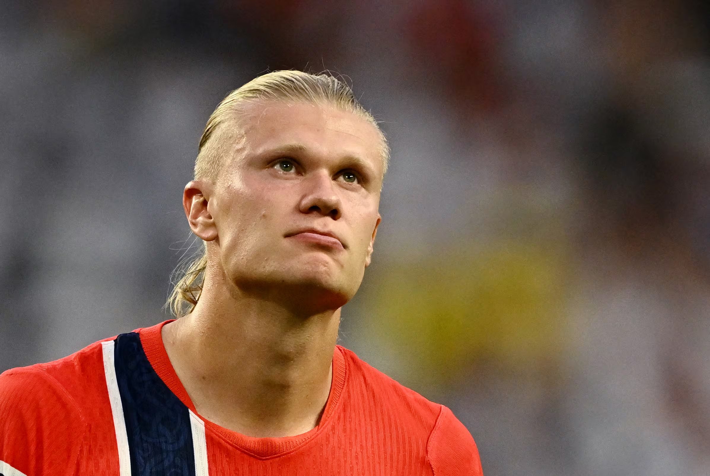 Soccer Football - FIFA World Cup 2026 - Quarter Final - Norway v England - Miami Stadium, Miami Gardens, Florida, U.S. - July 11, 2026 Norway's Erling Haaland looks dejected after the match as Norway are eliminated from the World Cup REUTERS/Dylan Martinez