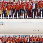 UNA LOCURA DE CELEBRACIÓN: La selección de España llegó a su país tras ganar la Copa del Mundo