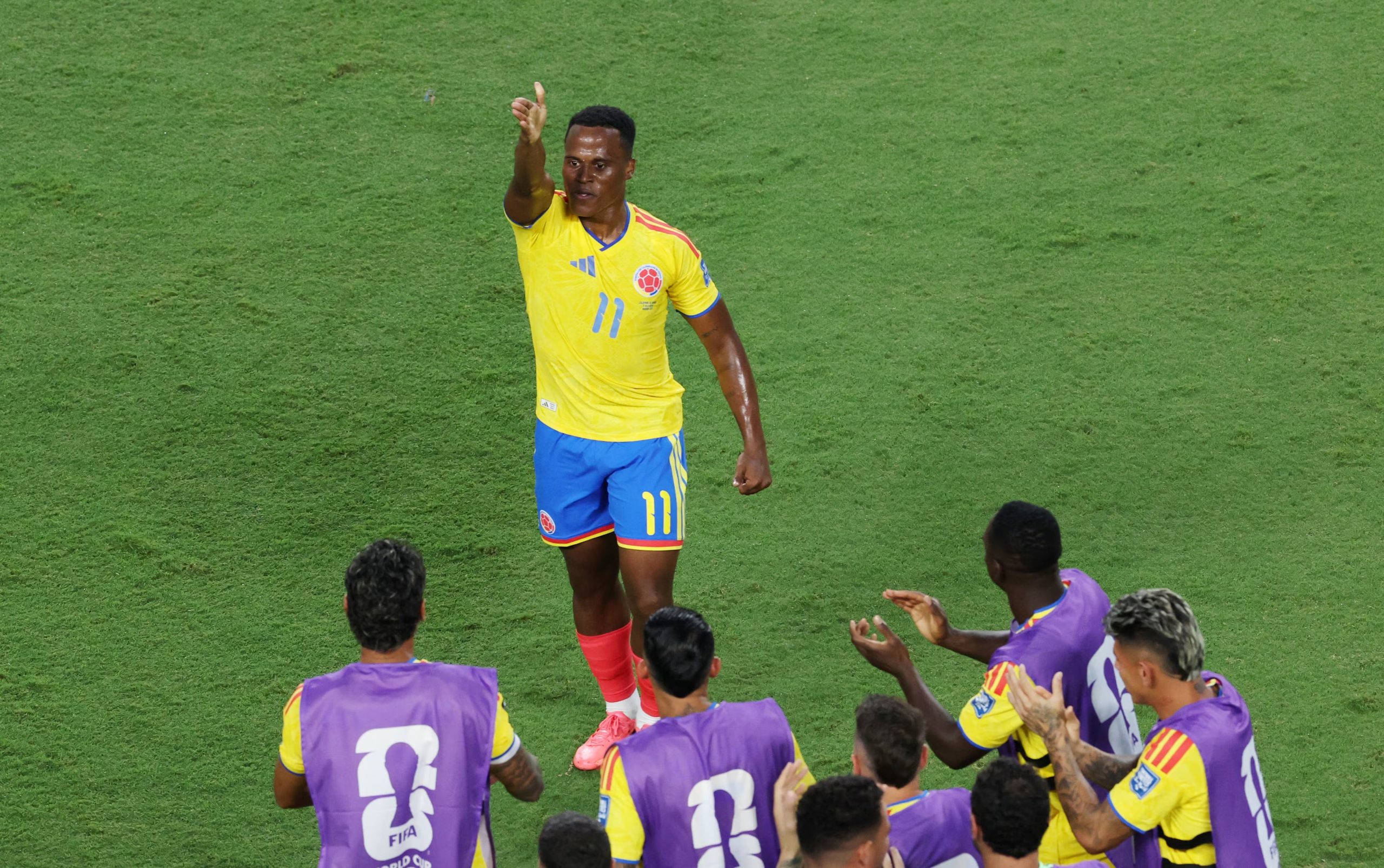 Jhon Arias estaba de vacaciones desde la eliminación de Colombia en la Copa del Mundo y viajó a México durante sus días libres-crédito Claudia Greco/REUTERS