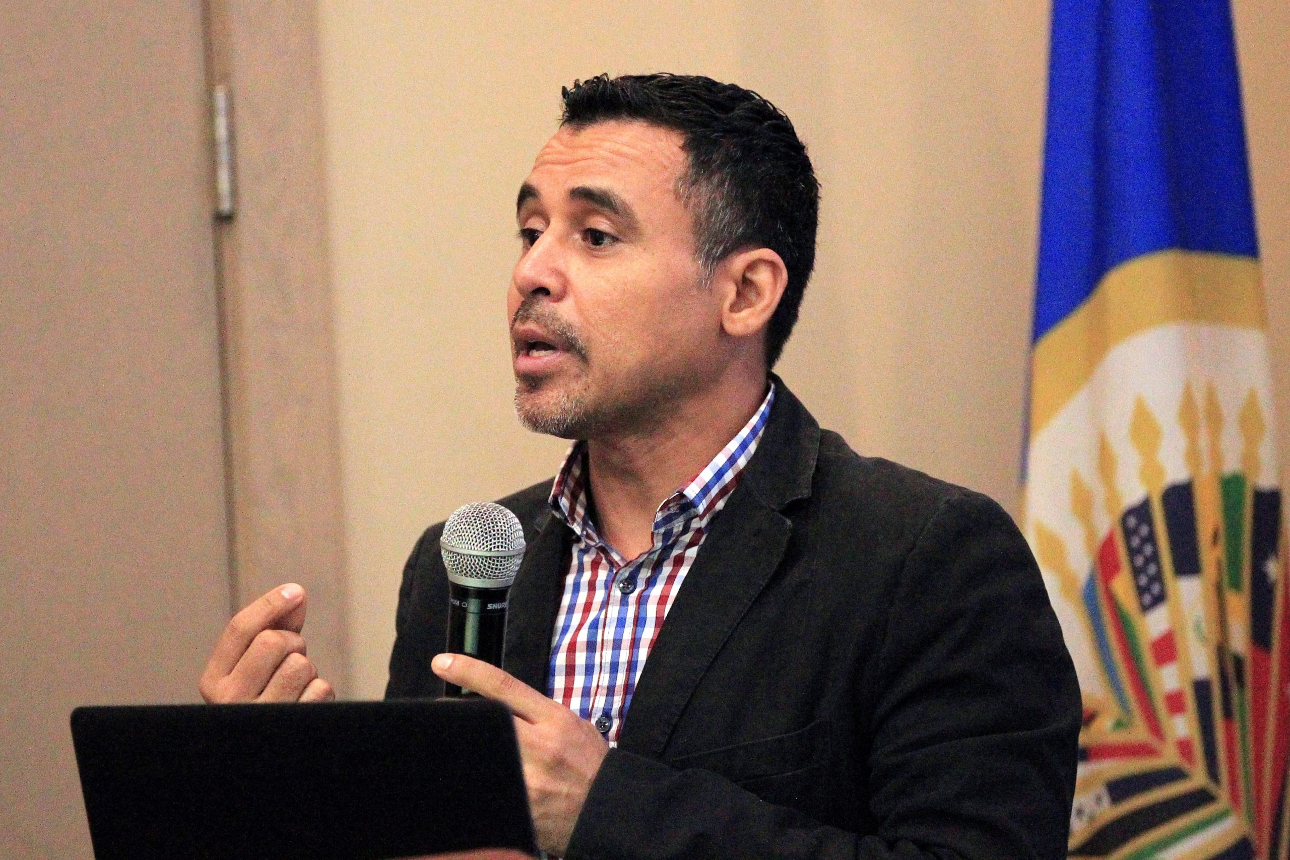 Joaquín Mejía sostuvo que el regreso de Juan Orlando Hernández pondrá a prueba a las instituciones y a los órganos de justicia de Honduras. EFE/Gustavo Amador
