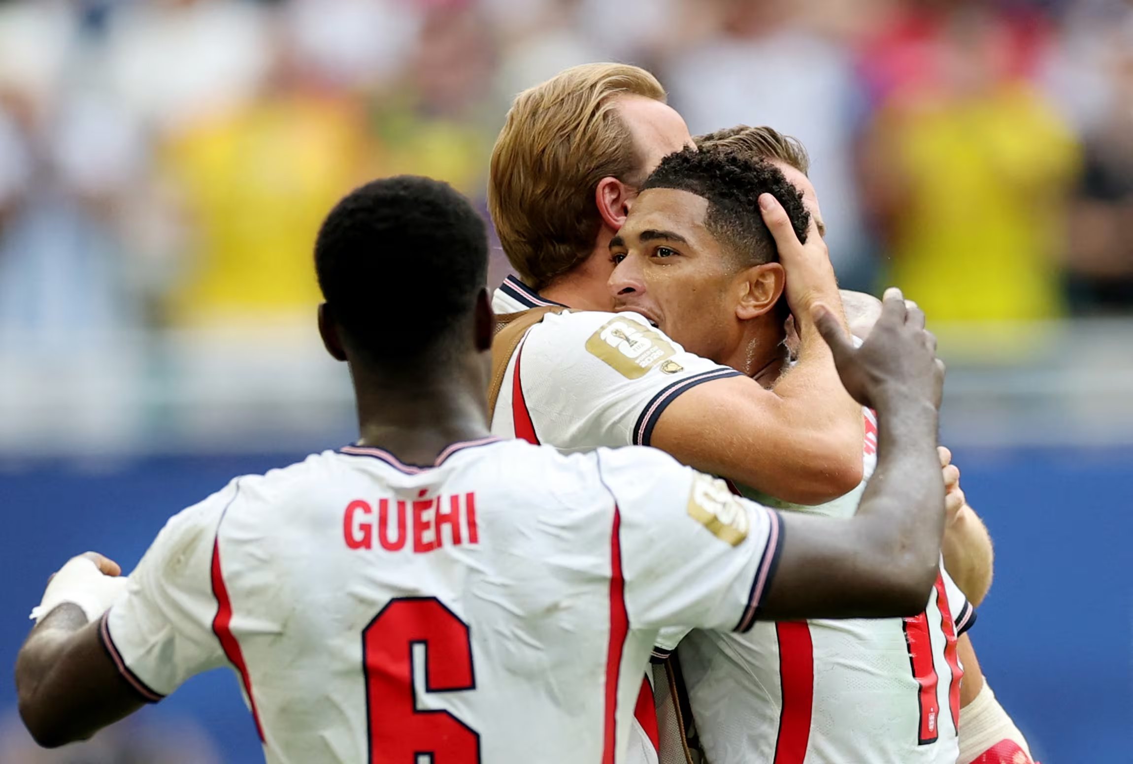 Jude Bellingham marcó el último gol del partido de la victoria de Inglaterra contra Francia - crédito Paul Childs/REUTERS
