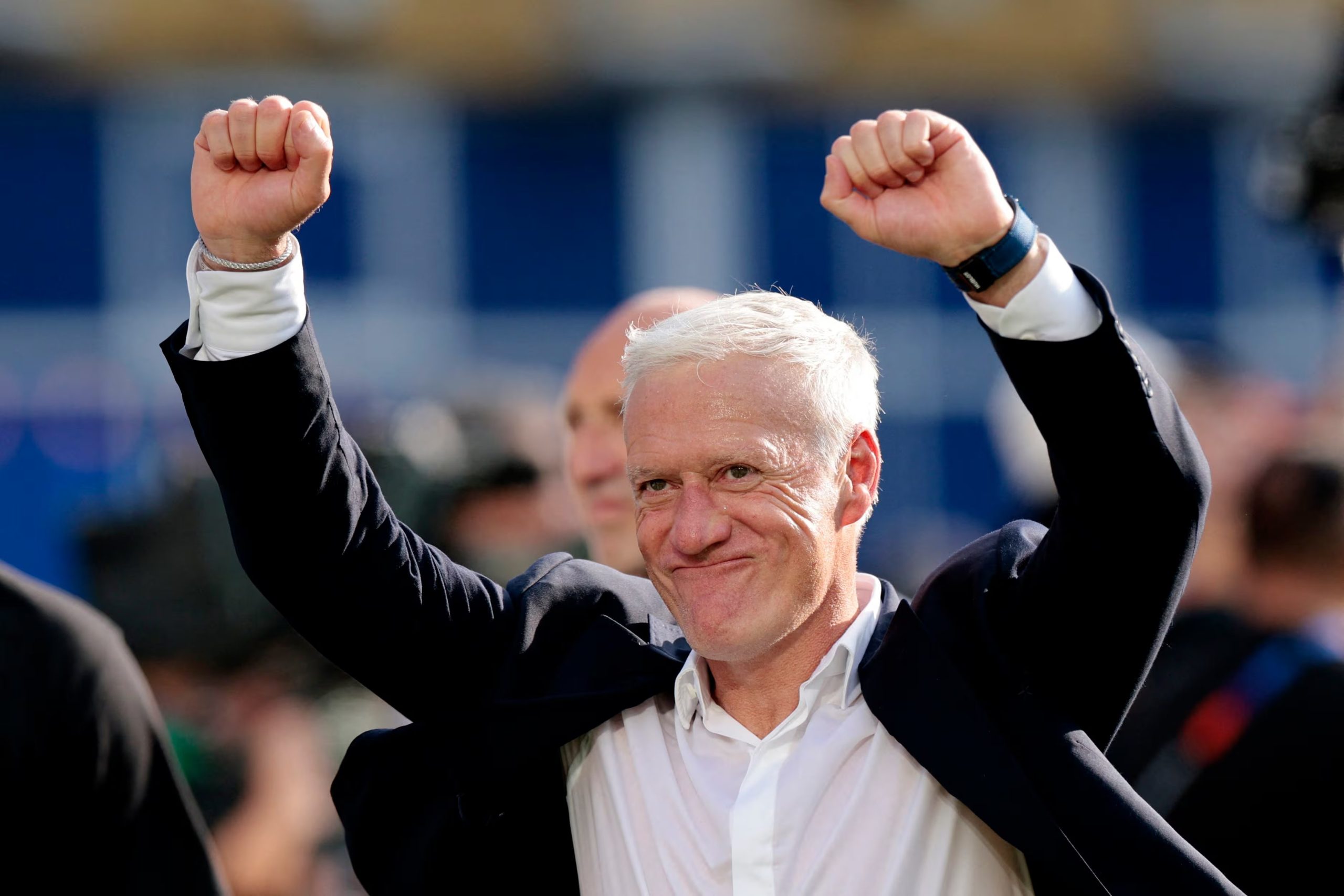 Didier Deschamps celebró la clasificación de Francia a las semifinales del Mundial (REUTERS/Brian Snyder)