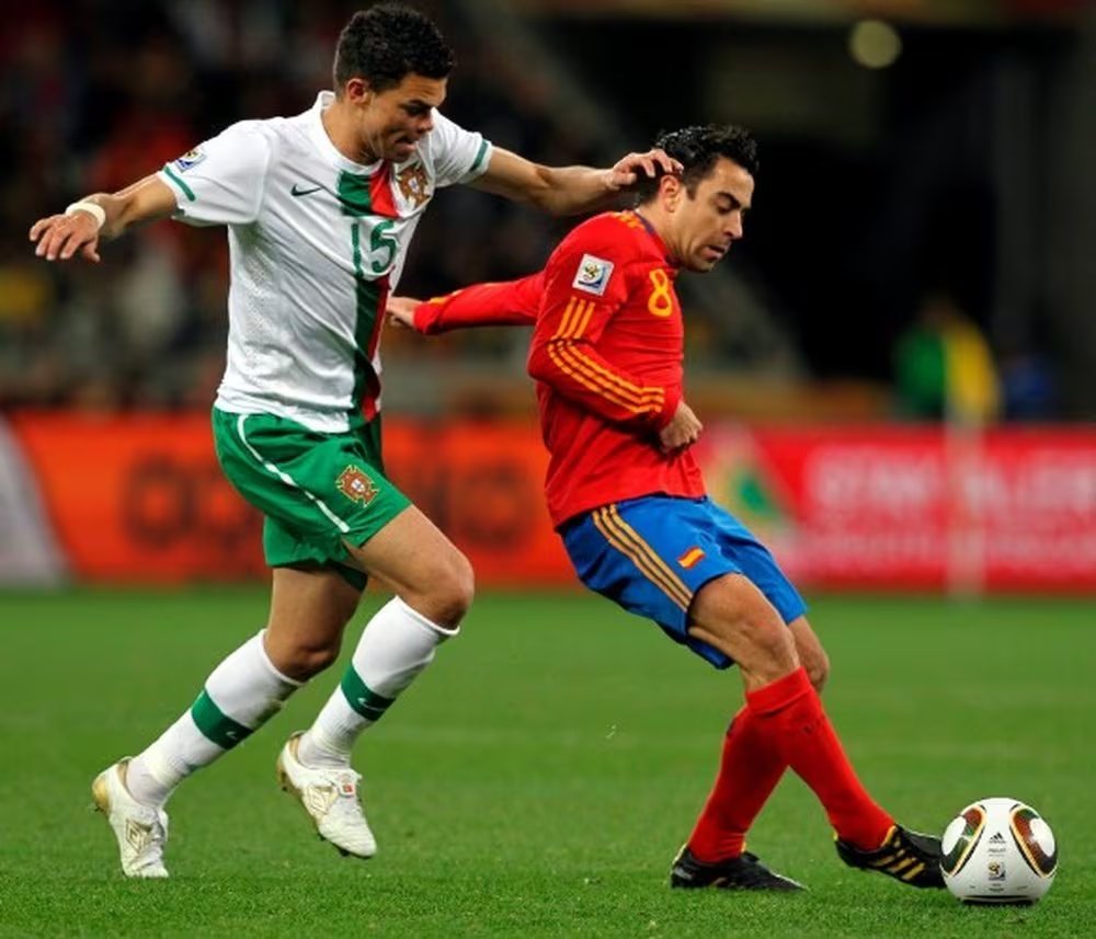 El partido entre España y Portugal en el Mundial de 2010 (EFE)