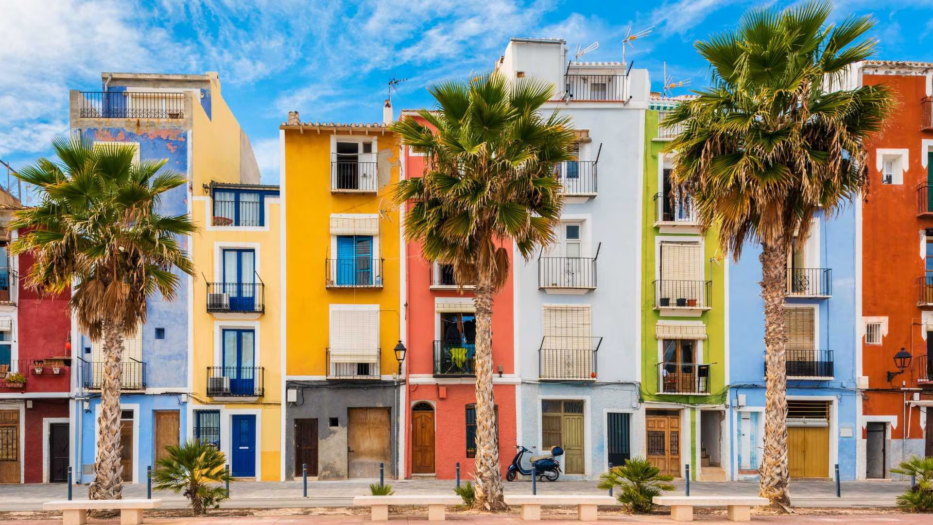 Casas de colores de Villajoyosa. (Comunitat Valenciana)