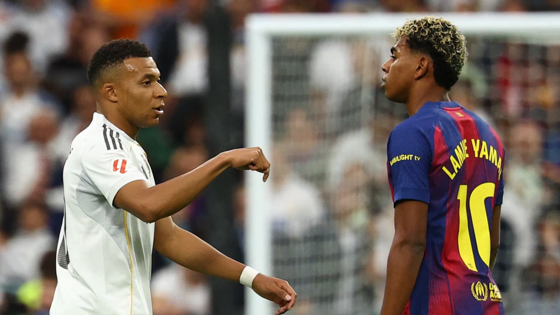 Mbappé y Lamine en un partido de LaLiga. (REUTERS/Susana Vera)