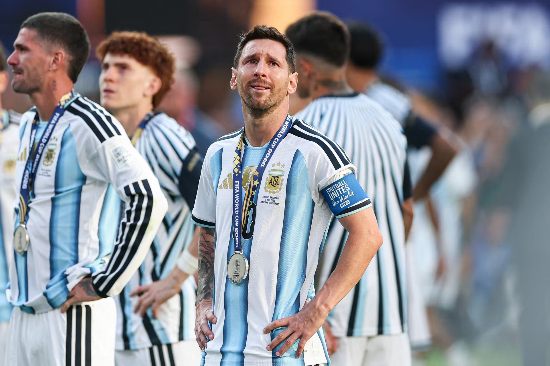 El llanto de Messi y De Paul tras perder el Mundial