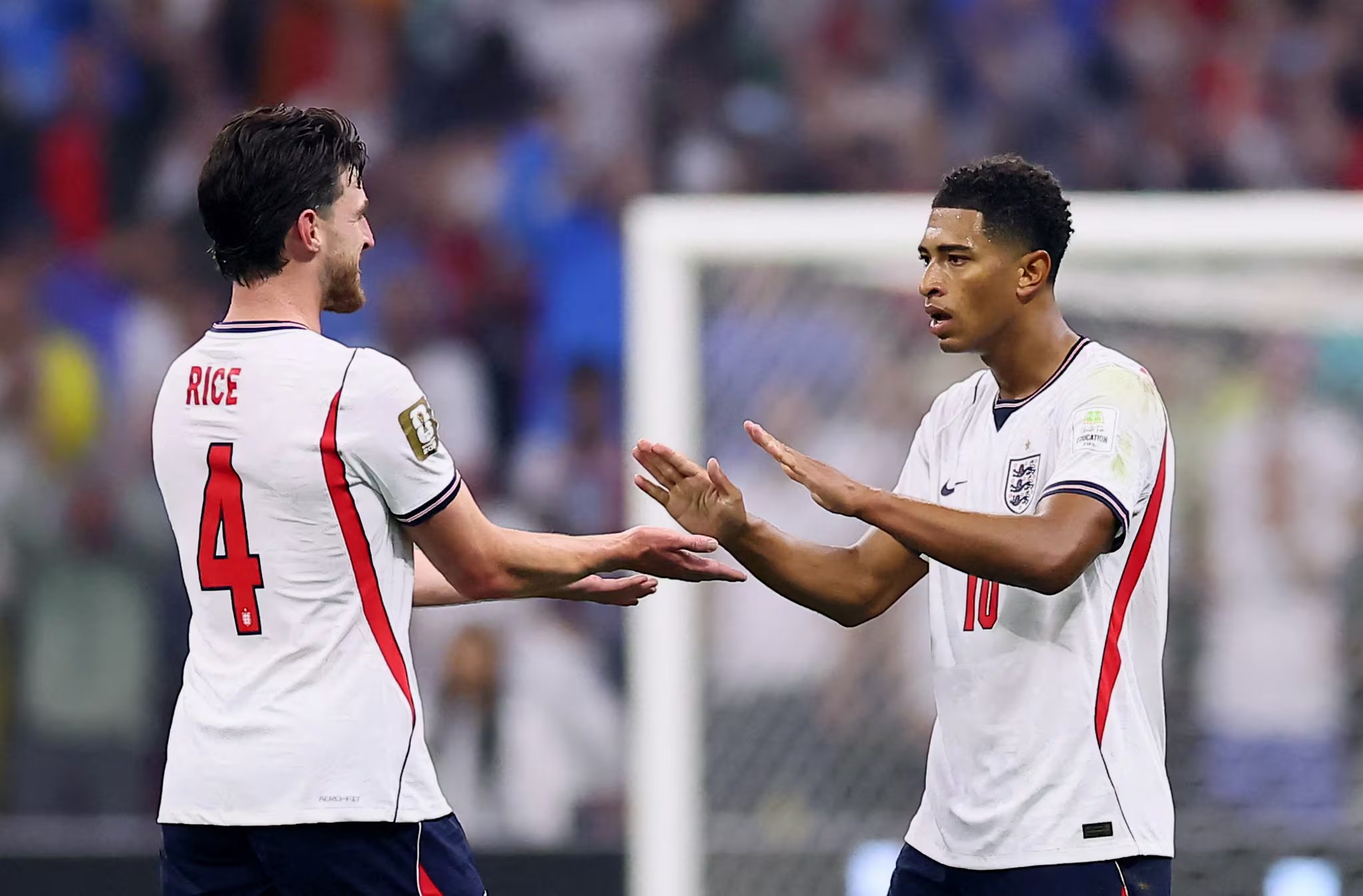 La calidad de Jude Bellingham y el rigor físico de Declan Rice, podrián ser claves para Inglaterra en la lucha de la mitad de la cancha (REUTERS/Eloisa Sanchez)