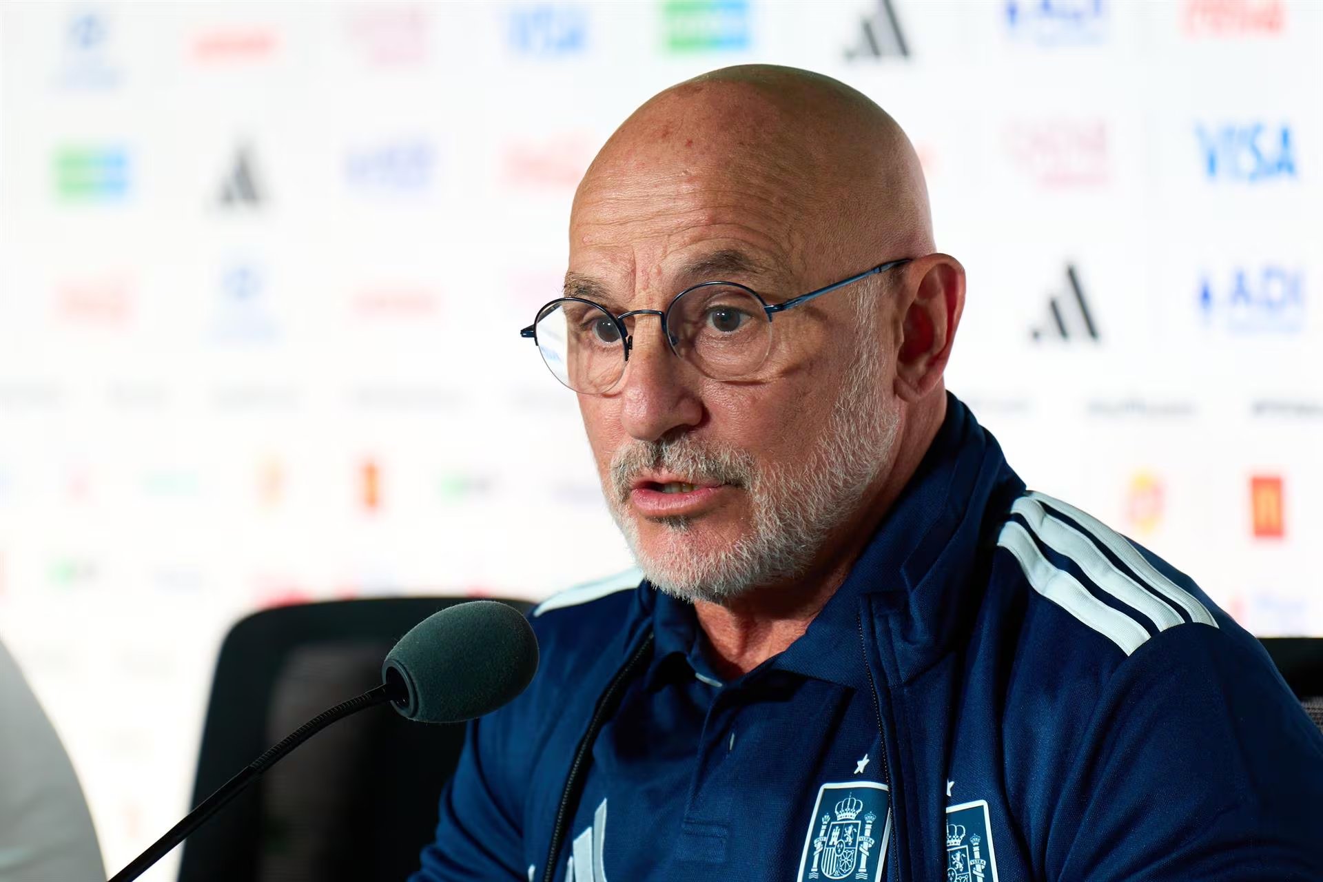 Luis de la Fuente en una rueda de prensa en el Mundial 2026 (Europa Press)