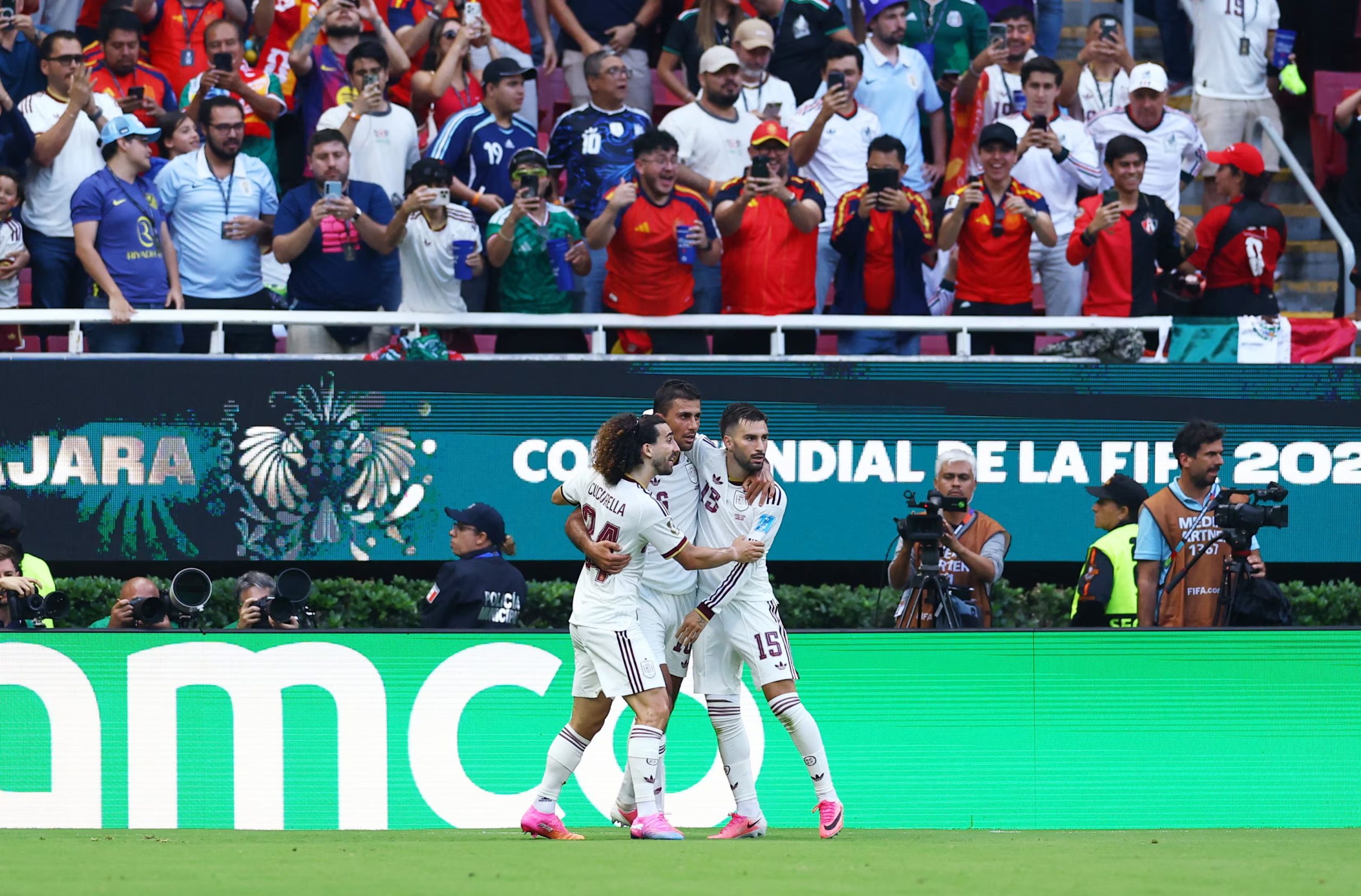España ya conoció las instalaciones mexicanas, cuando Guadalajara recibió el España vs Uruguay en la fase de grupos del Mundial 2026. REUTERS/Daniel Becerril