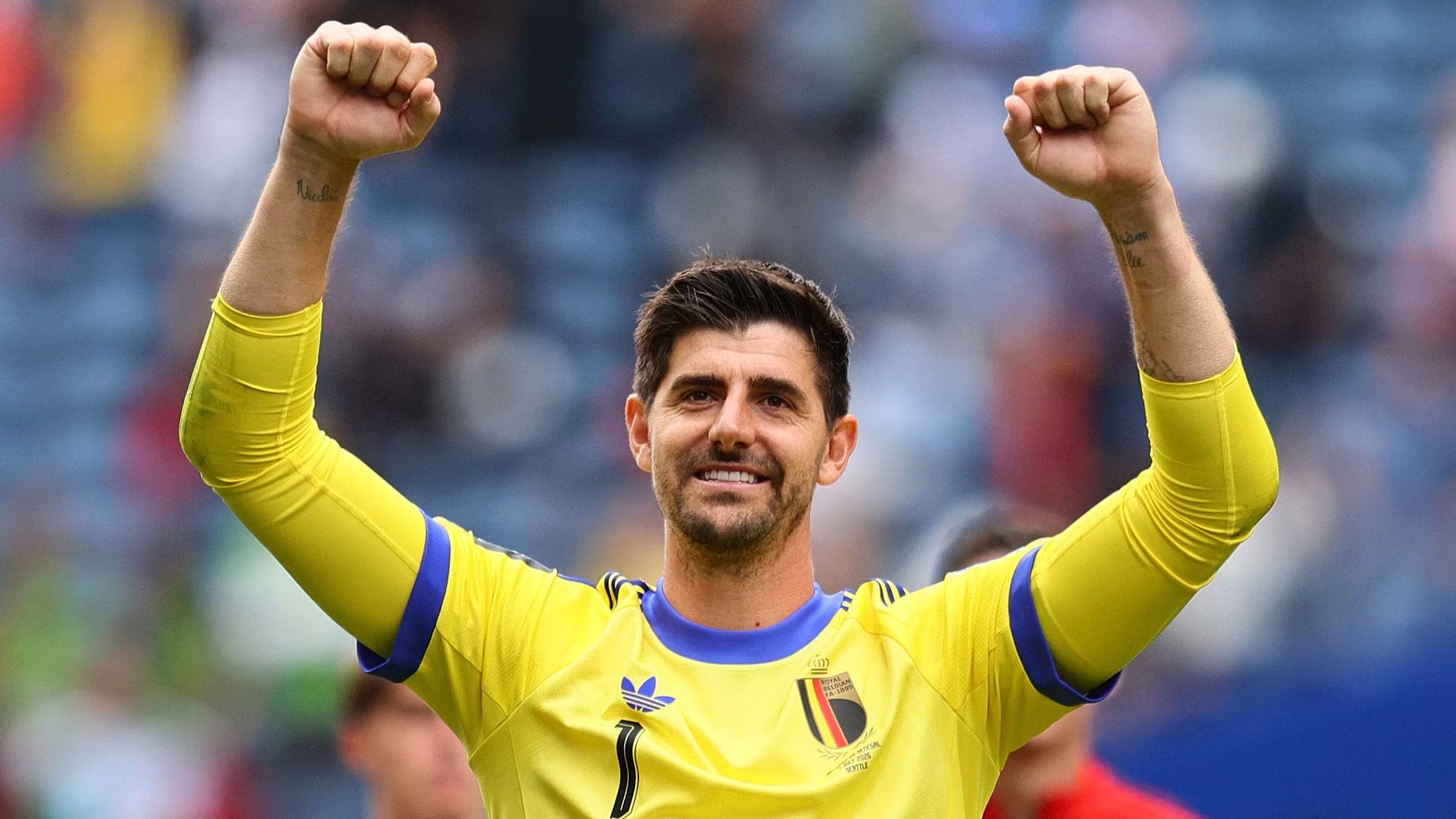 El portero de Bélgica, Thibaut Courtois, continúa siendo una de las más grandes figuras de su selección para estos 8vos de final. (Reuters/Blake Dahlin)