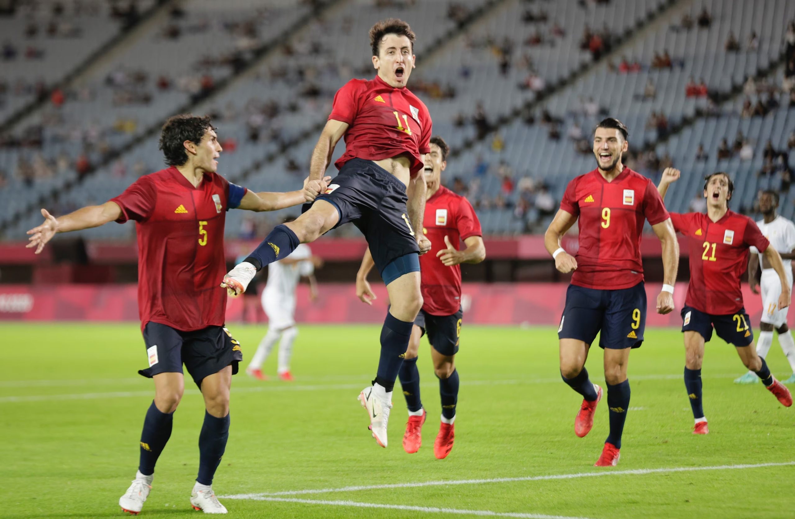 Mikel Oyarzabal celebrando en el Mundial. (Europa Press)
