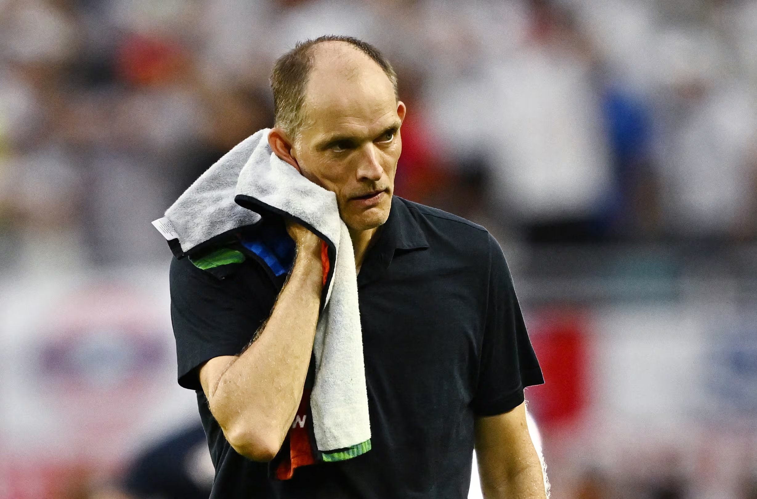 El DT de Inglaterra, Thomas Tuchel, no se fue conforme con el rendimiento del equipo ante Noruega (REUTERS/Dylan Martínez)