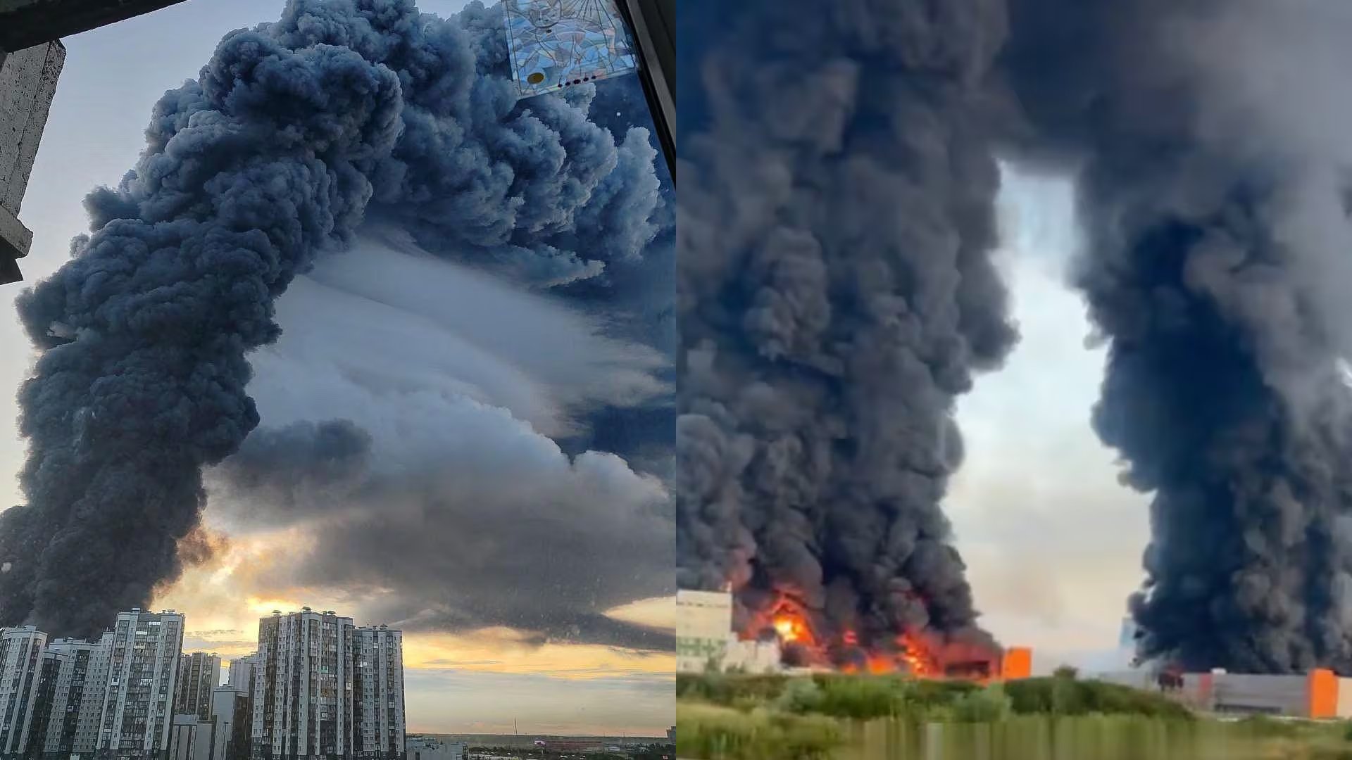 Ucrania lanzó un bombardeo con drones e impactó un almacén de la red comercial conocida como el “Amazon de Rusia”