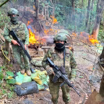 Ejército neutraliza equipos y material usado para explotación minera ilícita en Urcuquí