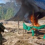 Afectación en $ 300.000 a minería ilegal en la Amazonía tras intervención militar