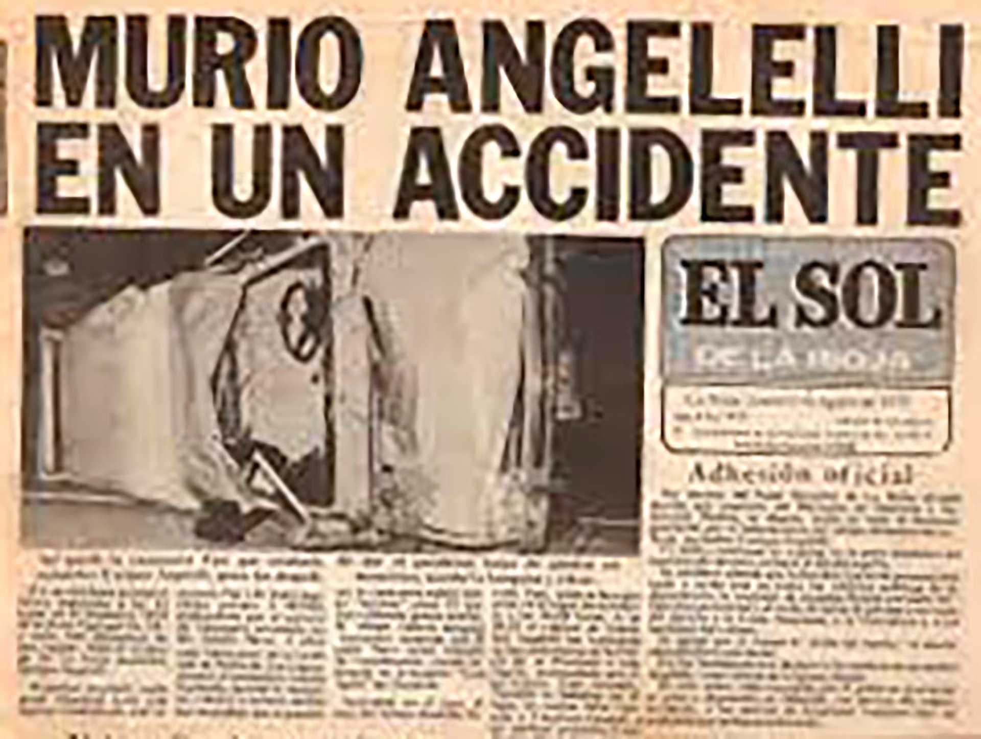 El diario El Sol de La Rioja el día después de la muerte del obispo Enrique Angelelli
