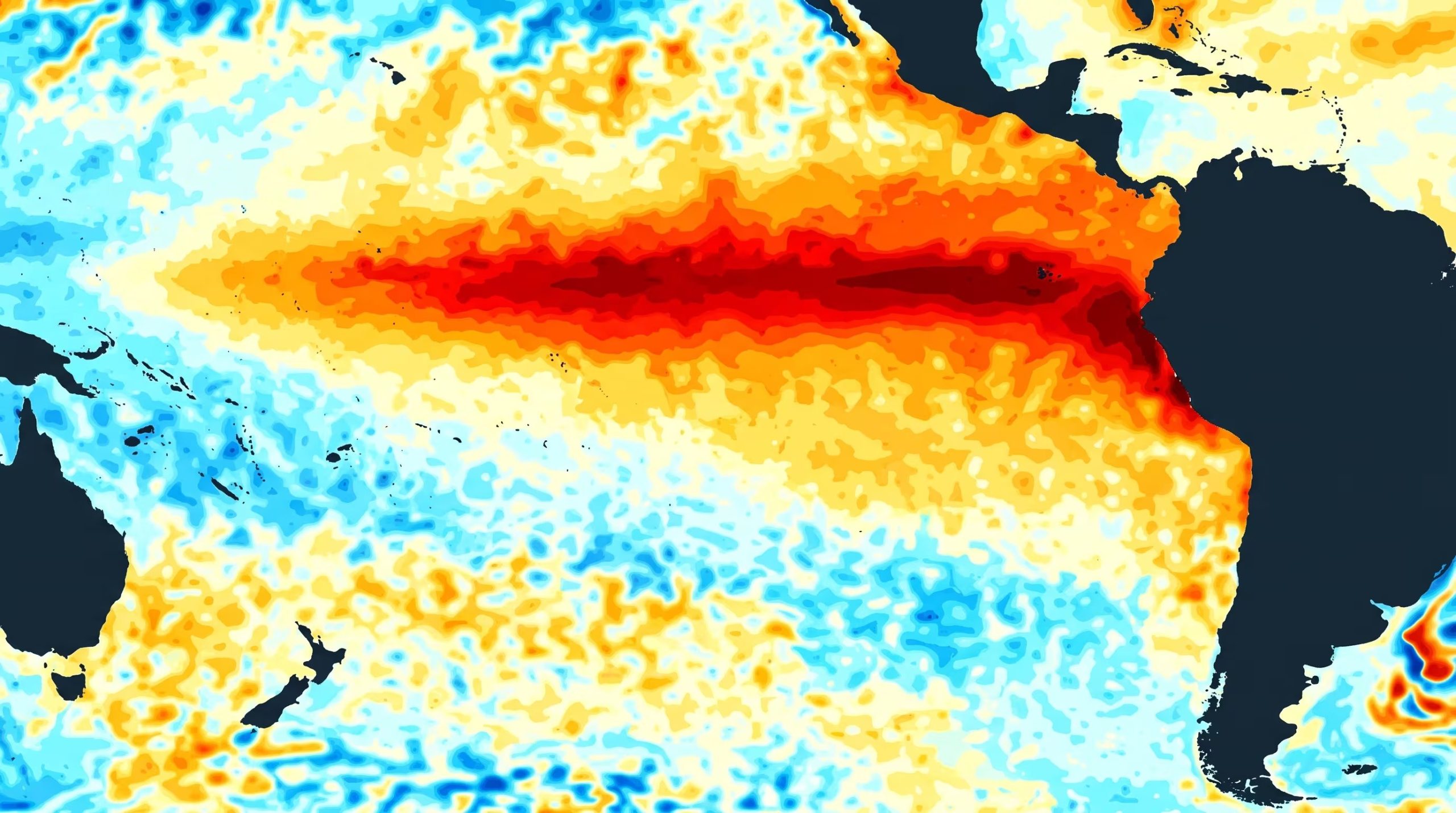 El Niño es un fenómeno climático que consiste en la elevación anómala de la temperatura superficial del océano Pacífico central y oriental (Imagen Ilustrativa Infobae)