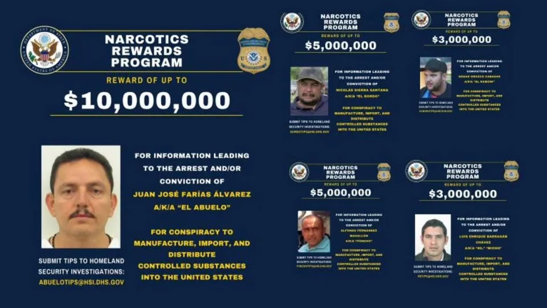 El FBI y la DEA buscan a