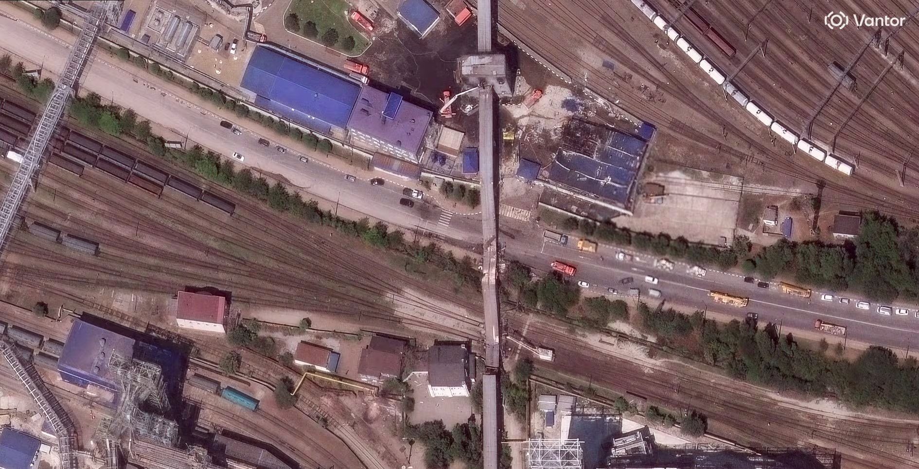 Imagen satelital muestra el alcance de los daños en la infraestructura granelera de Novorossiysk tras el ataque ucraniano (Reuters/Captura de pantalla)
