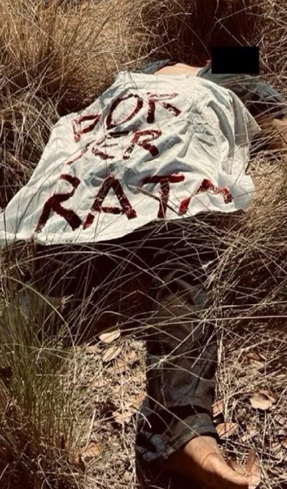 Imagen con IA que agentes encubiertos mostraron al empresario para engañarlo sobre el homicidio por encargo. (Departamento de Justicia de EEUU)