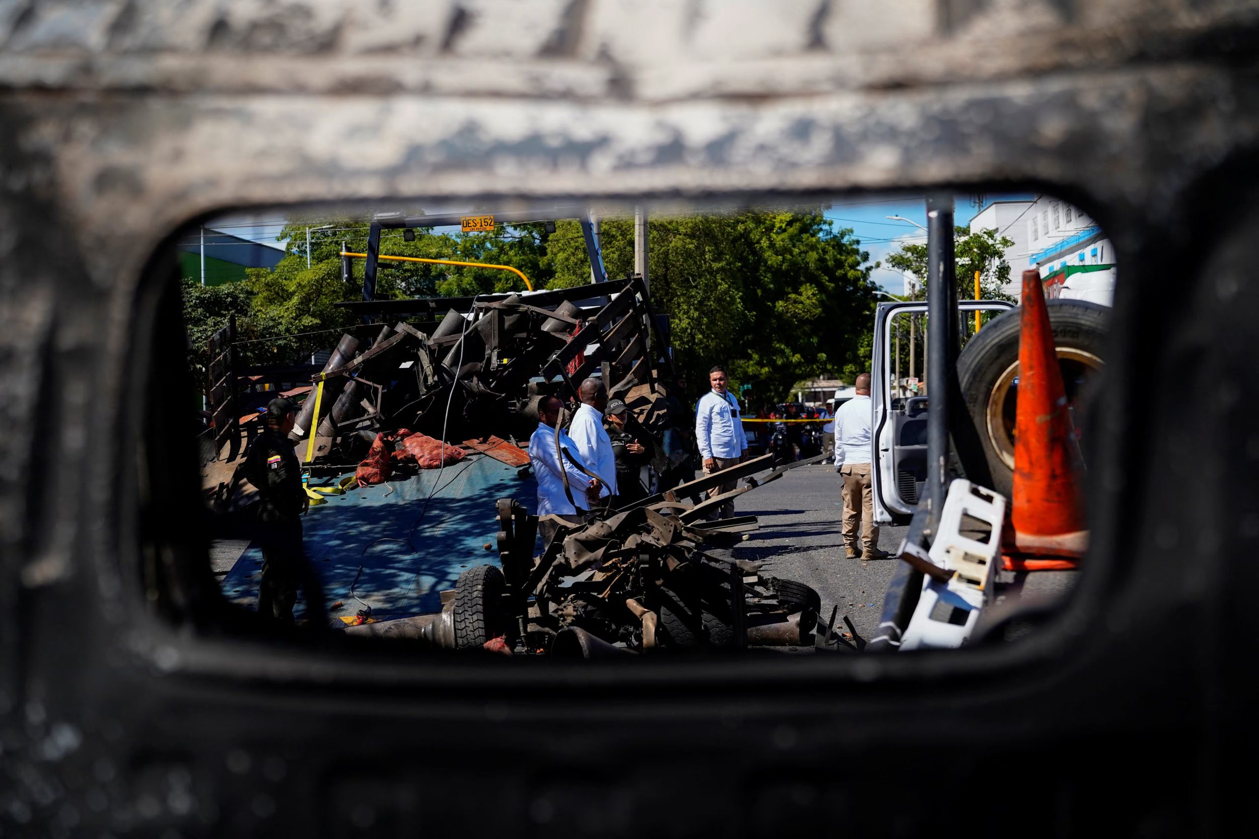 Las autoridades reforzaron la seguridad en Cúcuta con el despliegue de 250 uniformados y una recompensa para dar con los responsables del atentado -crédito Lucas Molet/REUTERS