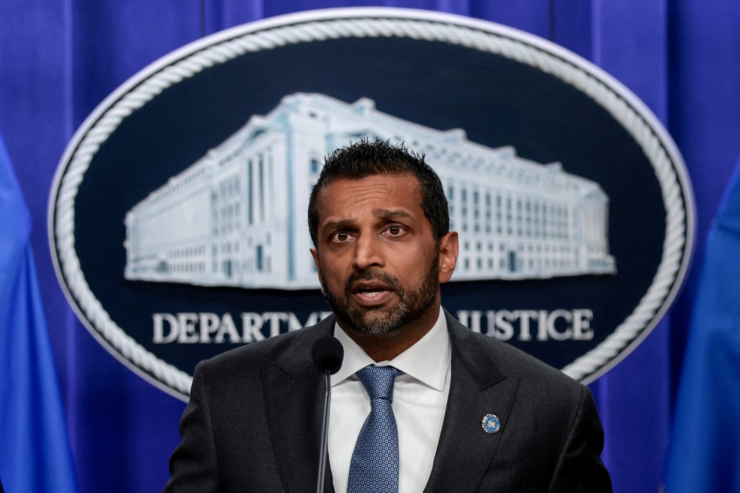 Kash Patel, director del FBI . REUTERS/Evelyn Hockstein/File Photo