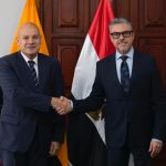 Cancillería de Ecuador recibe al embajador de Egipto por el fin de su misión en el país