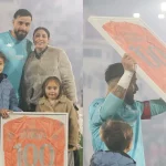 Hernán Galíndez fue homenajeado por cumplir 100 partidos con Huracán