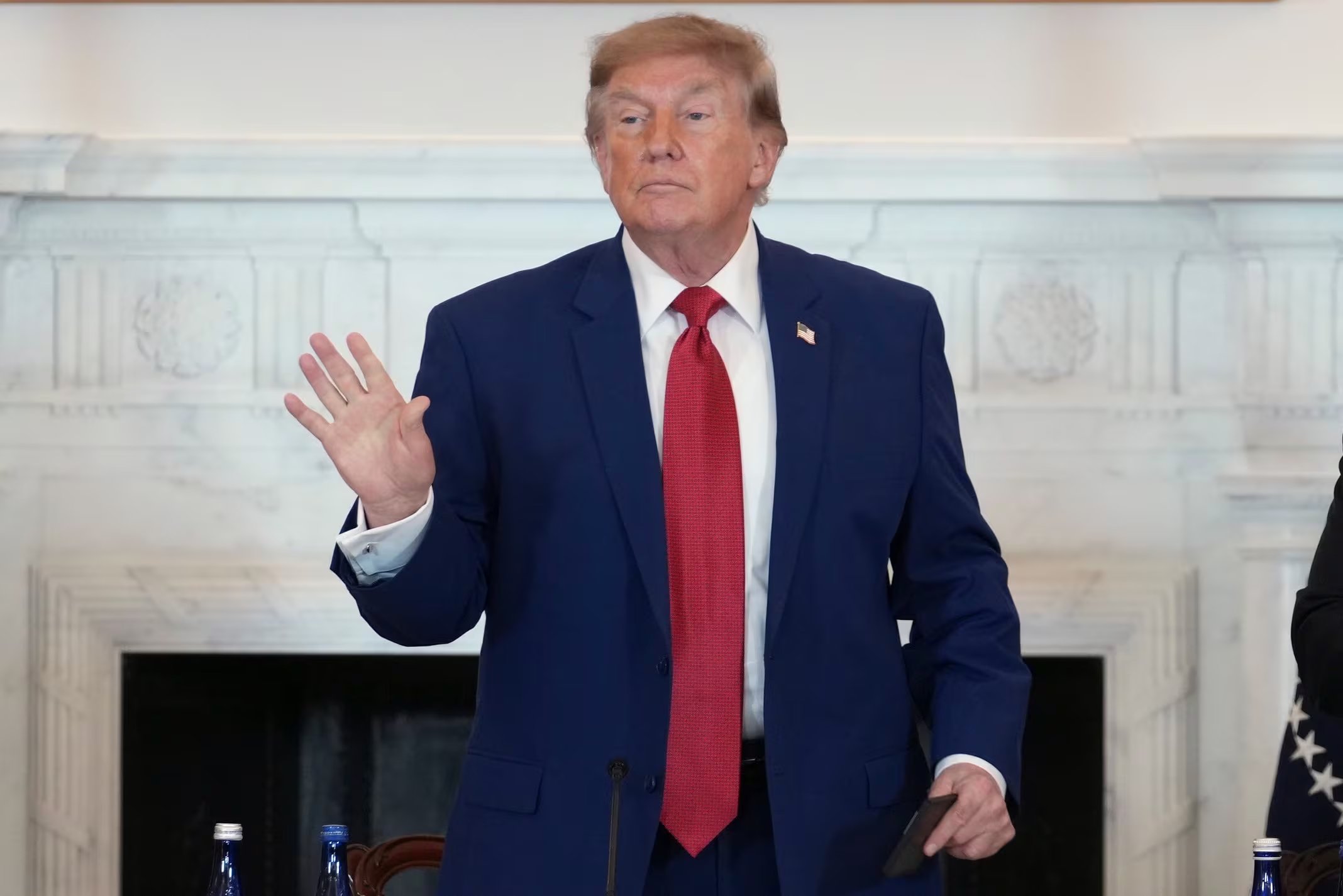 El presidente Donald Trump. (Foto AP/Allison Robbert)