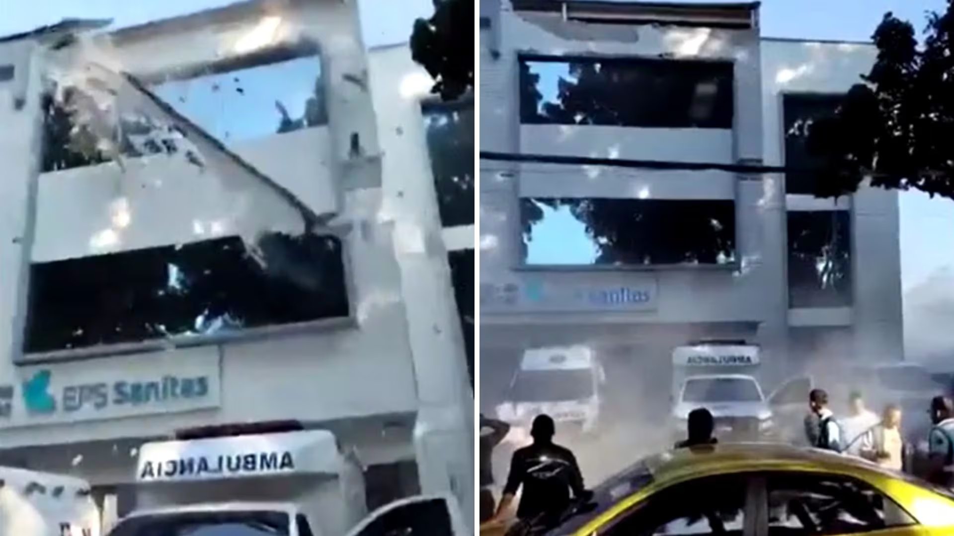 El Hospital Universitario del Valle colapsó, las imágenes evidencian la magnitud del daño - crédito Captura de pantalla/Reuters
