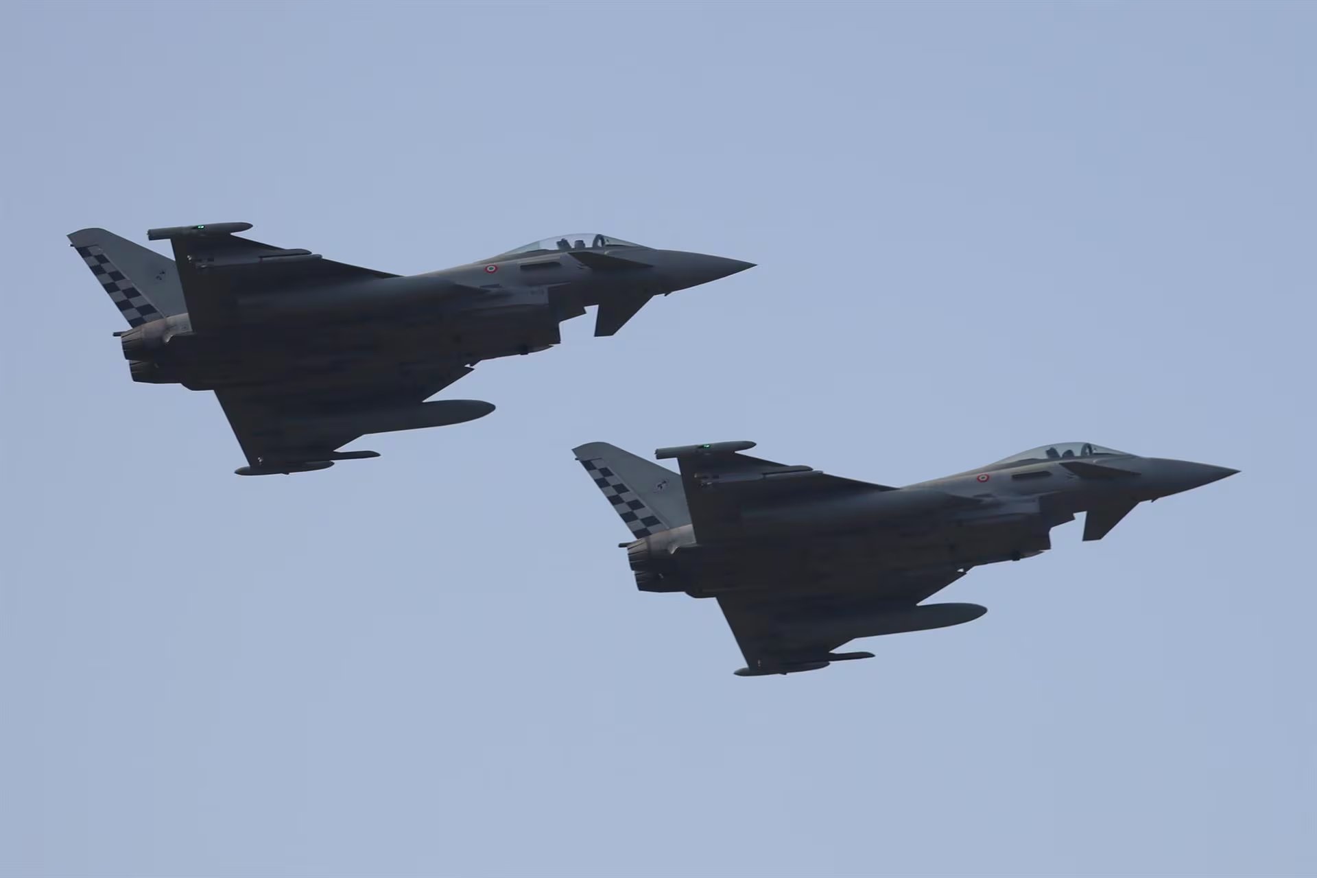 Aviones de combate derribaron un dron que había entrado en el espacio aéreo letón, según informó el viernes el ejército del país (Europa Press)