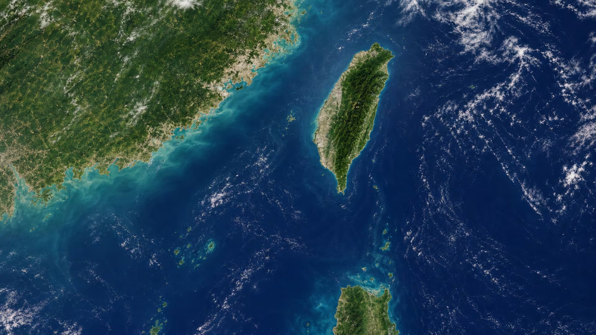 Taiwán y debajo el Mar de China Meridional (Imagen generada con IA)