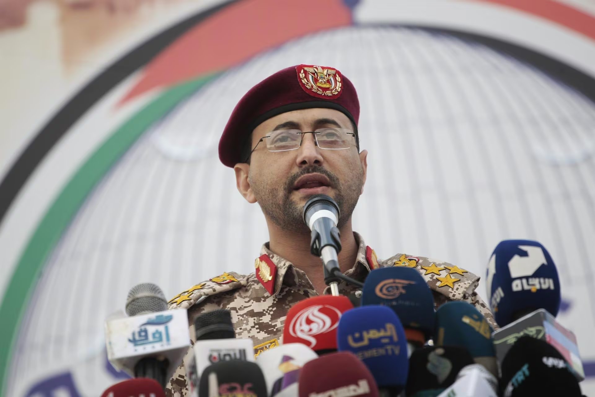 El portavoz militar hutí, Yahya Saree