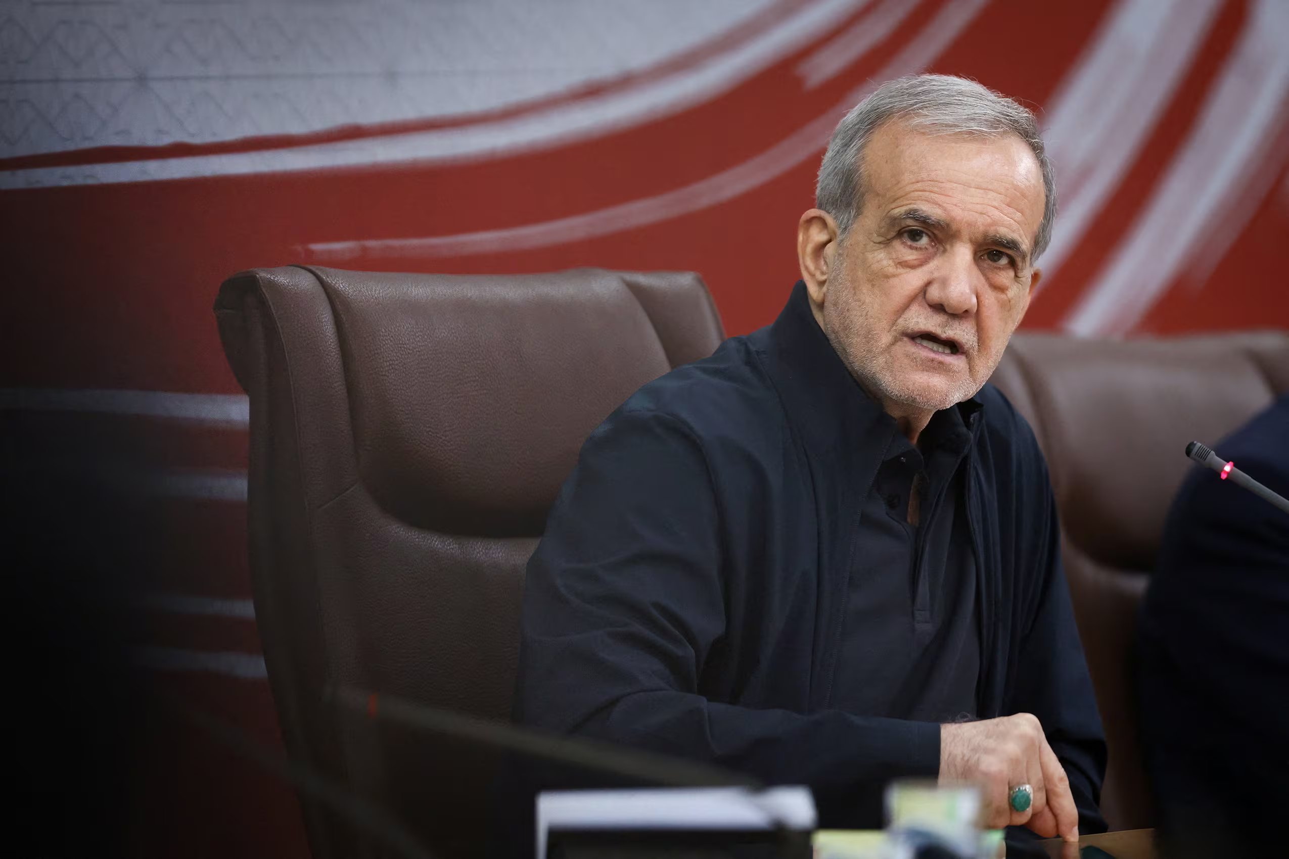 El presidente iraní, Masoud Pezeshkian (Página web de la Presidencia de Irán/WANA/Imagen facilitada a través de REUTERS)