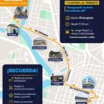 Cierres viales parciales en Guayaquil este sábado 29 de agosto por carrera