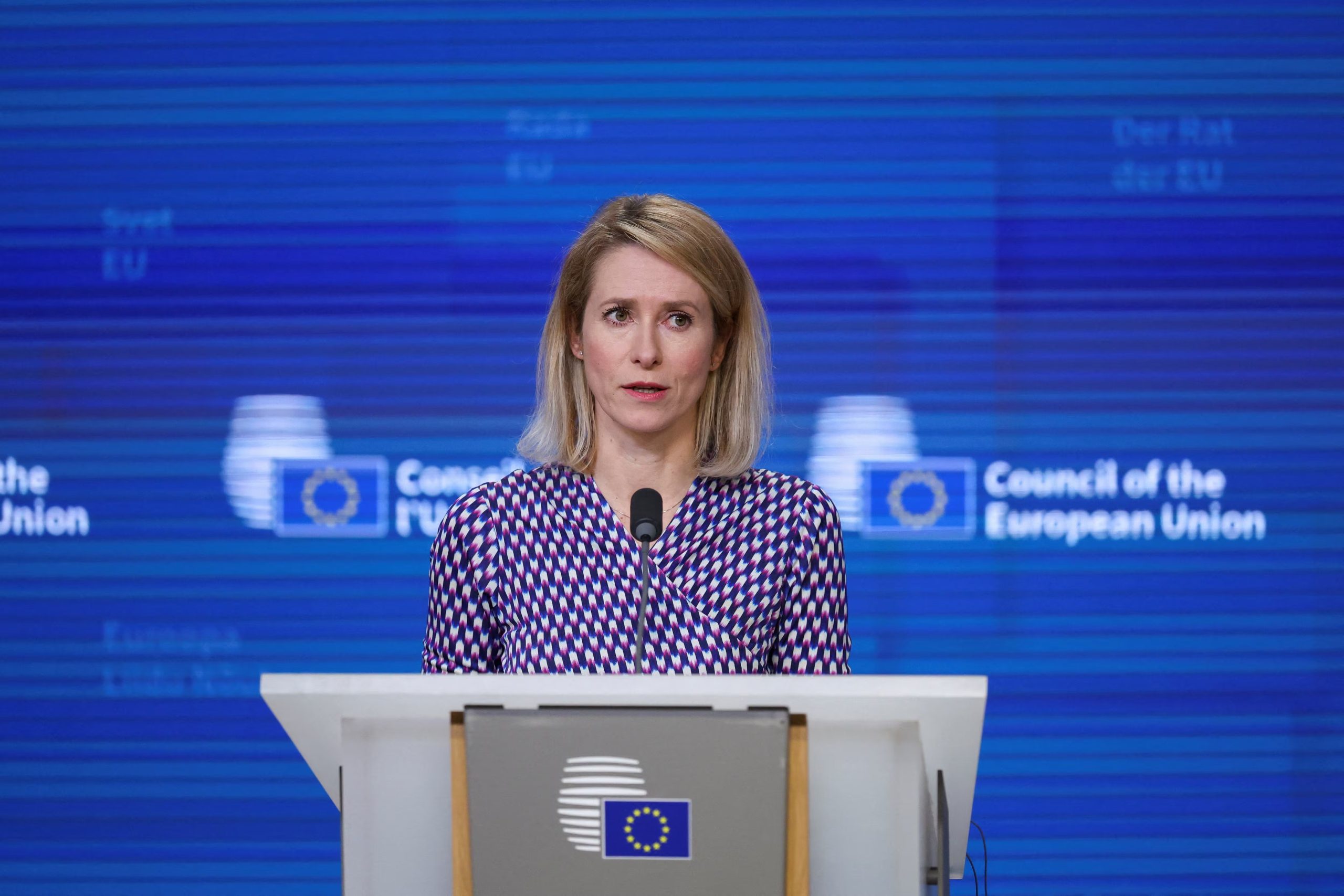 Kaja Kallas, alta representante de la Unión Europea, saludó la liberación de presos políticos en Bielorrusia como un avance concreto (Reuters)