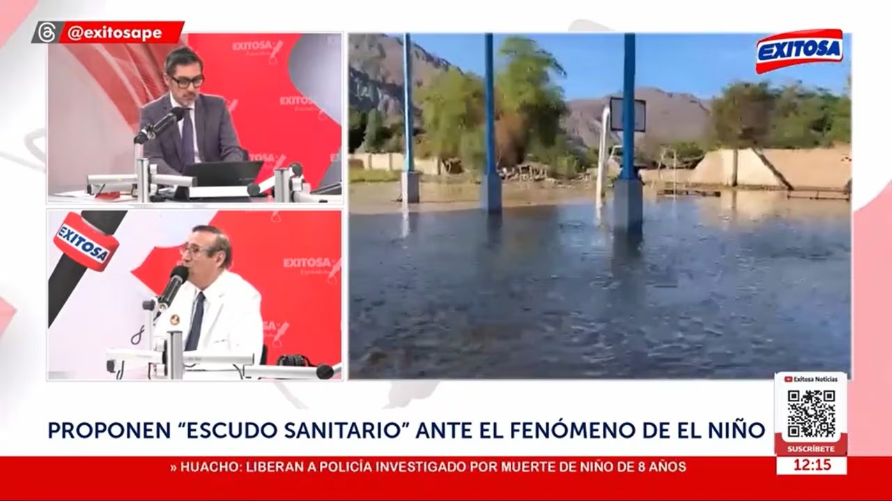 Un programa de televisión analiza la propuesta de un escudo sanitario ante los efectos del Fenómeno de El Niño en los centros de salud.