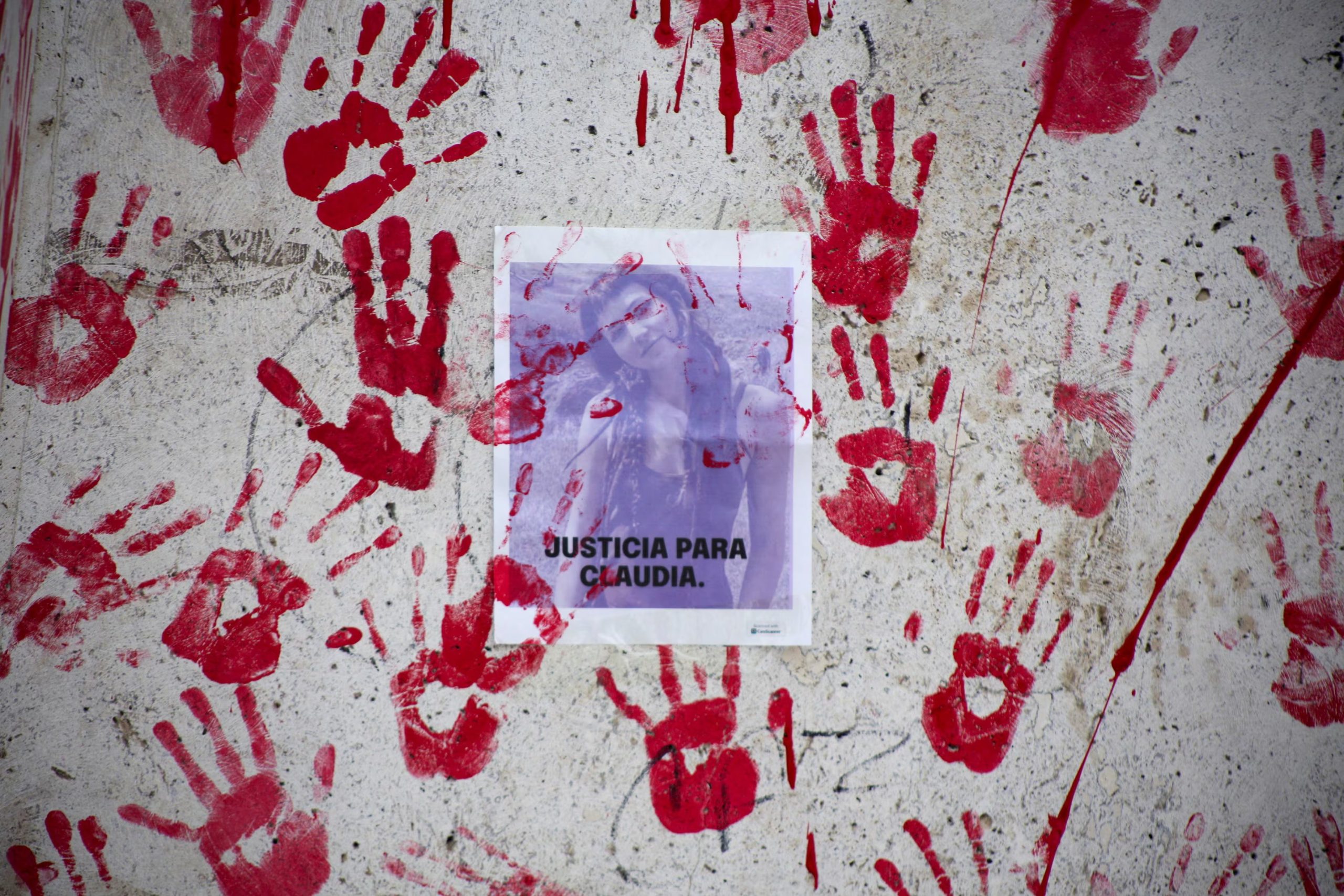 A poster reading 