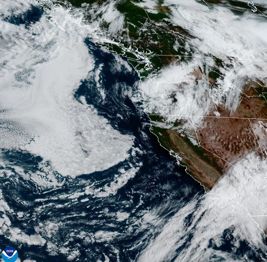 Aunque Marie se debilita y no tocará tierra, el NWS advirtió que el oleaje y las mareas altas mantendrán el riesgo de inundación costera en California (NOAA)