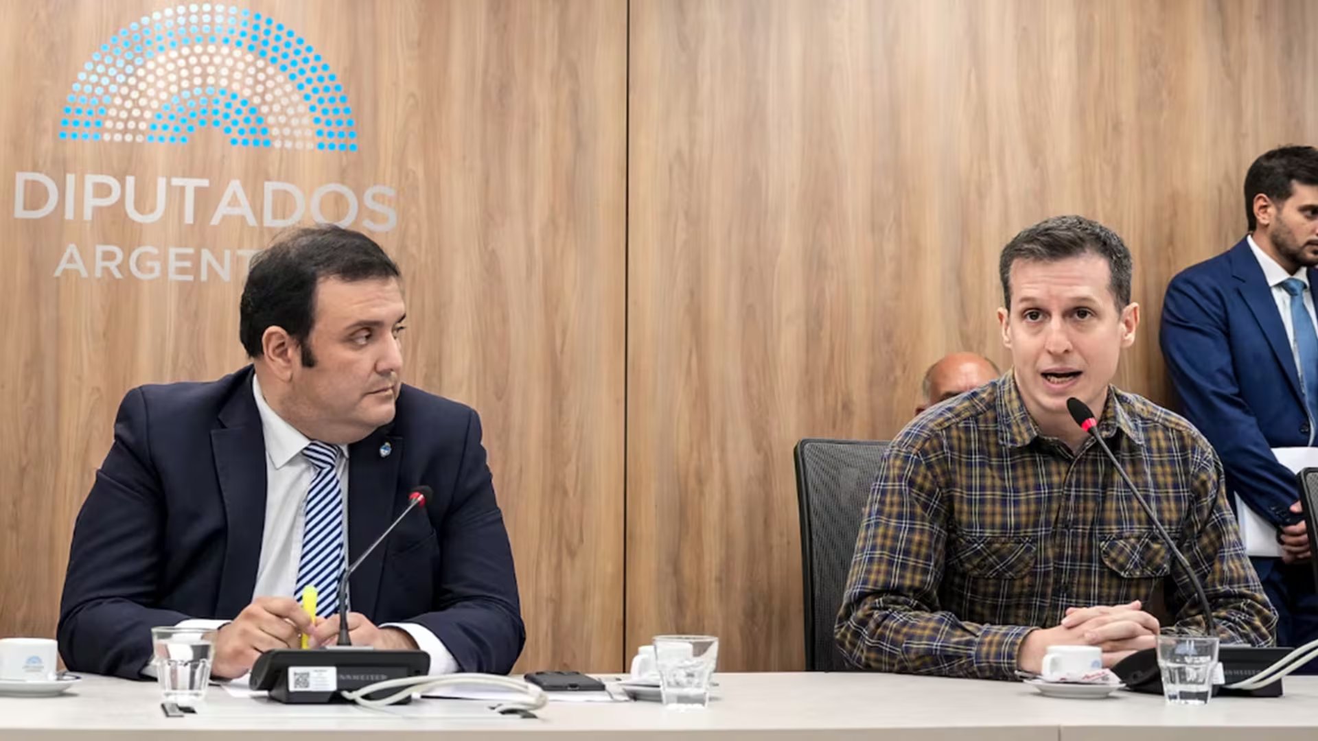 Gerardo Huesen (LLA) y Juan Marino (UxP), presidente y vice de la Comisión de Discapacidad