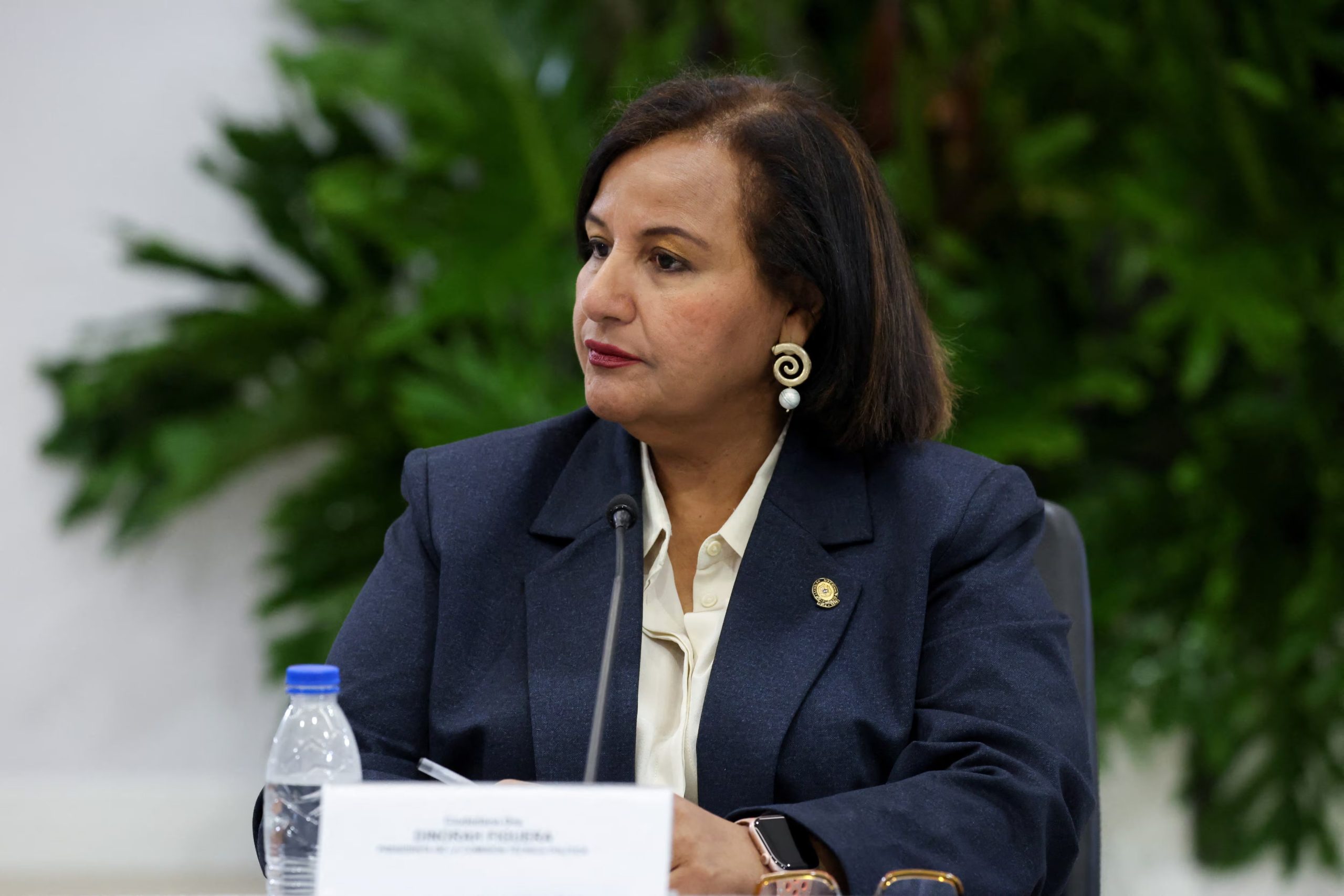 Dinorah Figuera, jefa de la delegación opositora que participa en el proceso de negociación con el régimen chavista. REUTERS/Leonardo Fernandez Viloria