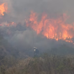 Incendio forestal en cerro Casitagua no cesa: humo se desplaza hacia barrios del centro y norte de Quito