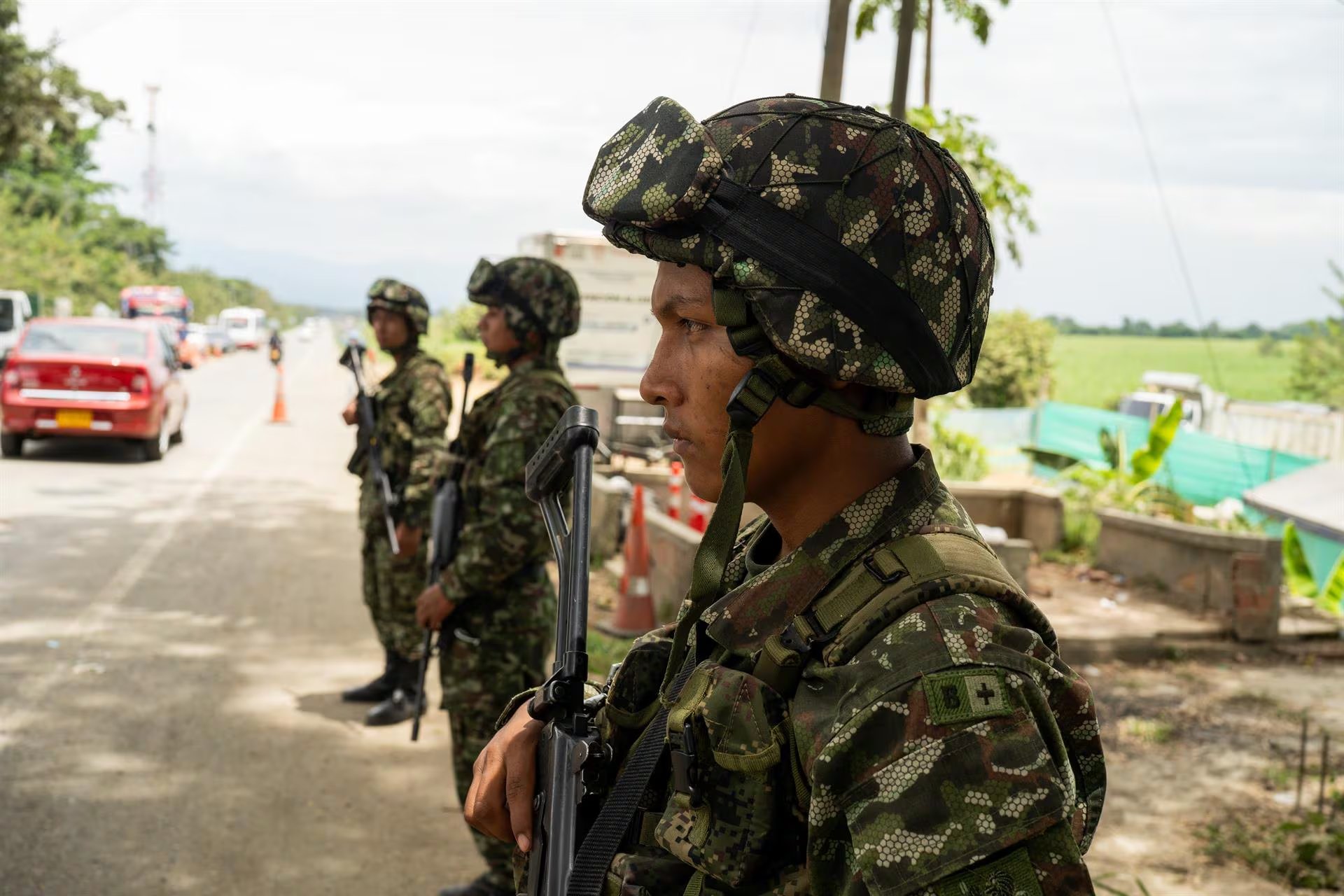 El Ejército reforzó el despliegue de tropas y puestos de control en varios sectores de Arauca. - crédito Europa Press