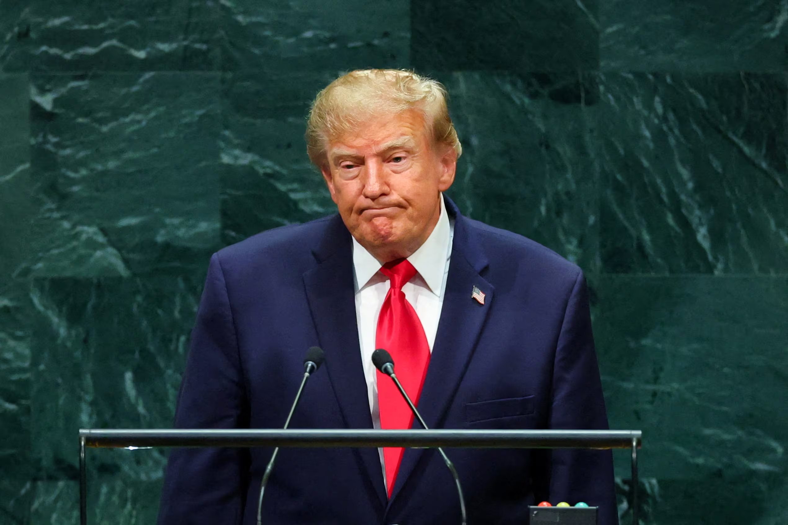El presidente de Estados Unidos, Donald Trump, se dirige a la 81.ª Asamblea General de las Naciones Unidas en la sede de la ONU en la ciudad de Nueva York, Estados Unidos(REUTERS/MIKE SEGAR/Archivo)