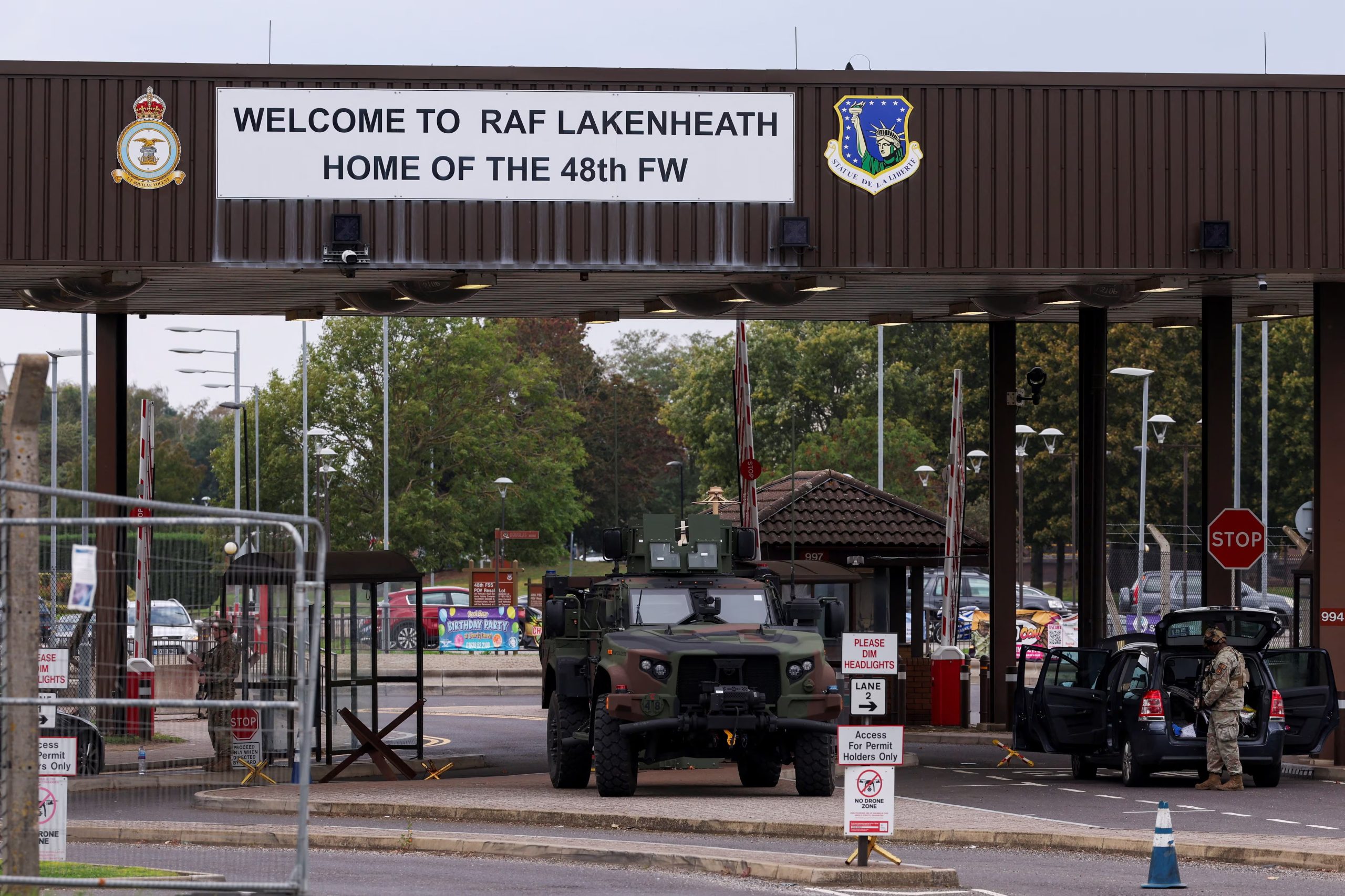 El Reino Unido autorizó a Estados Unidos a utilizar la base de Fairford para operaciones defensivas relacionadas con Irán. (REUTERS/Chris Radburn)