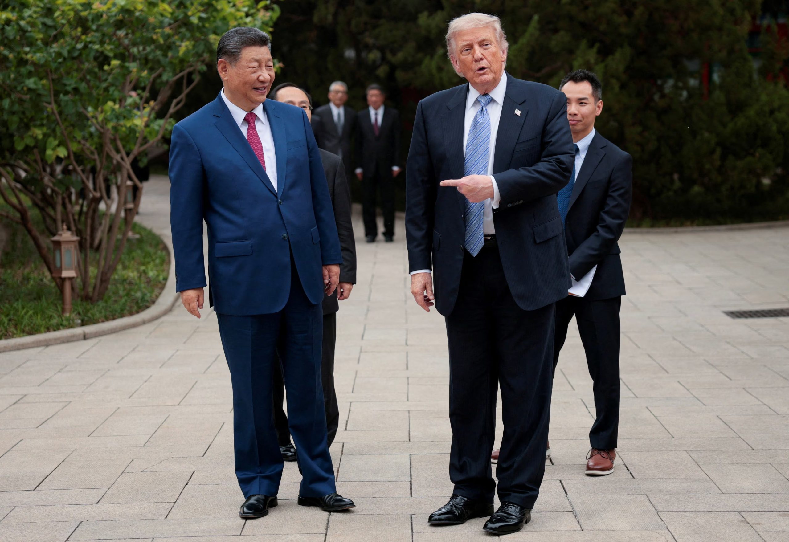 Donald Trump y Xi Jinping durante su último encuentro en Beijing, (China)