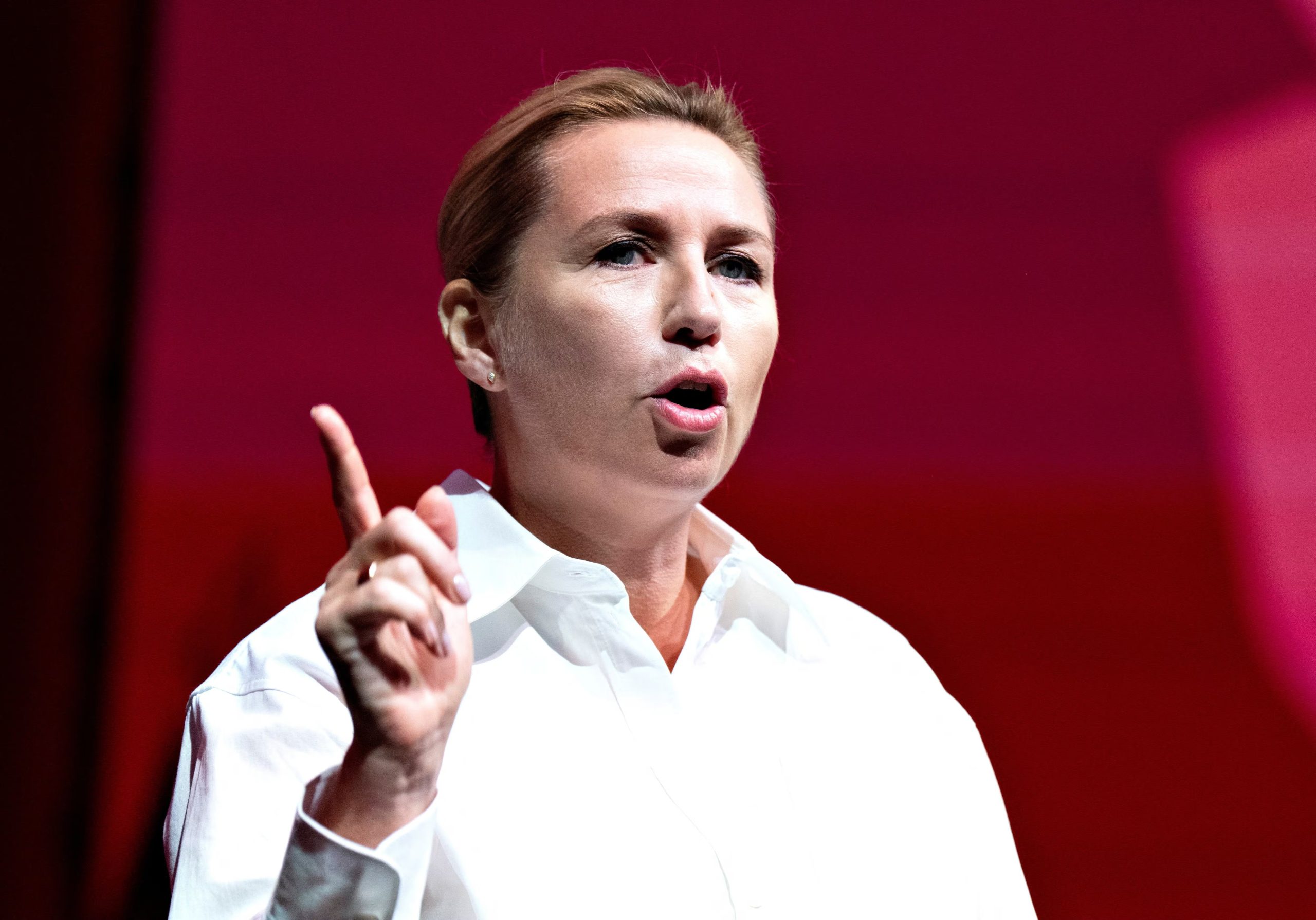 La primera ministra de Dinamarca, Mette Frederiksen. Ritzau Scanpix/Henning Bagger/vía REUTERS