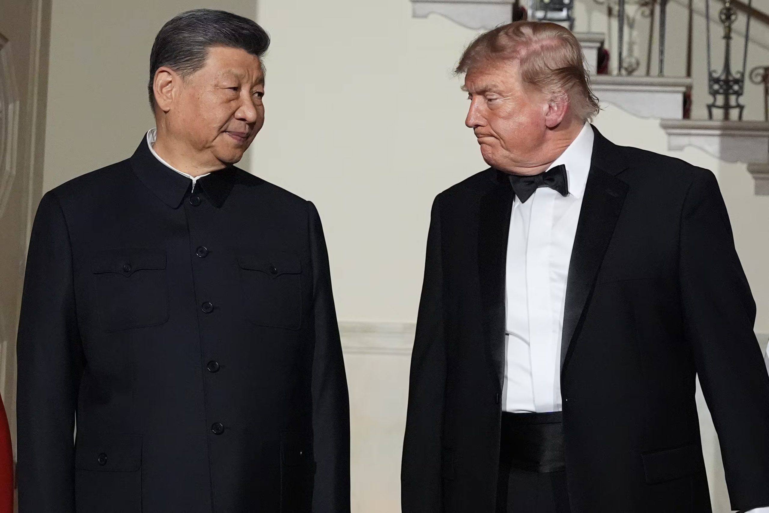 Donald Trump y Xi Jinping durante su encuentro oficial en la Casa Blanca, (Washington, Estados Unidos)