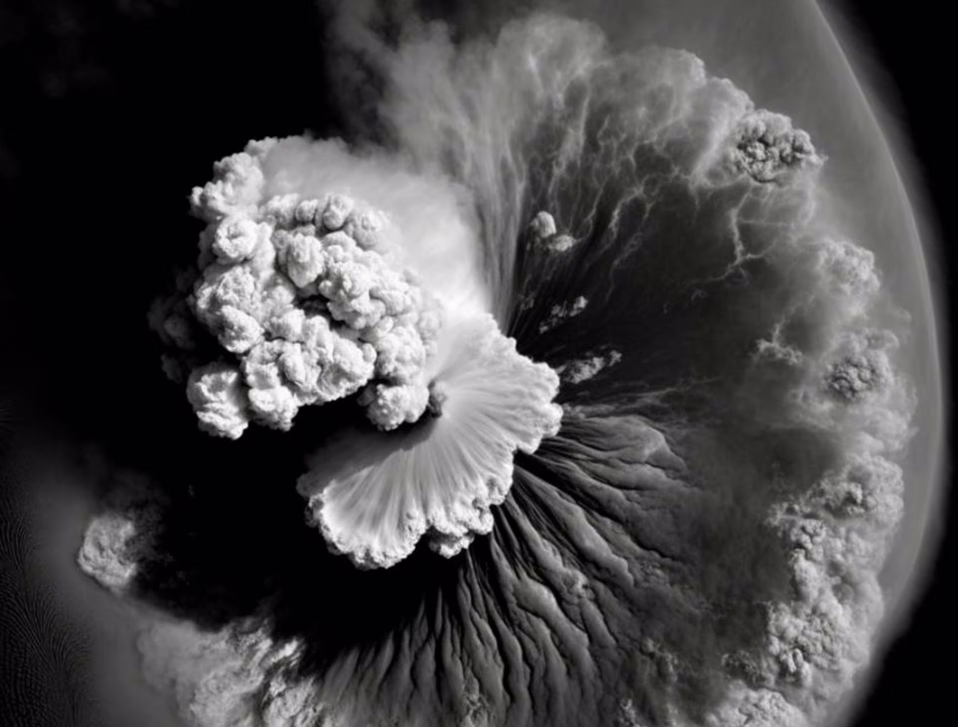 El colapso de la caldera redujo el fondo del volcán hasta los 850 metros de profundidad y desplazó casi nueve kilómetros cúbicos de material.