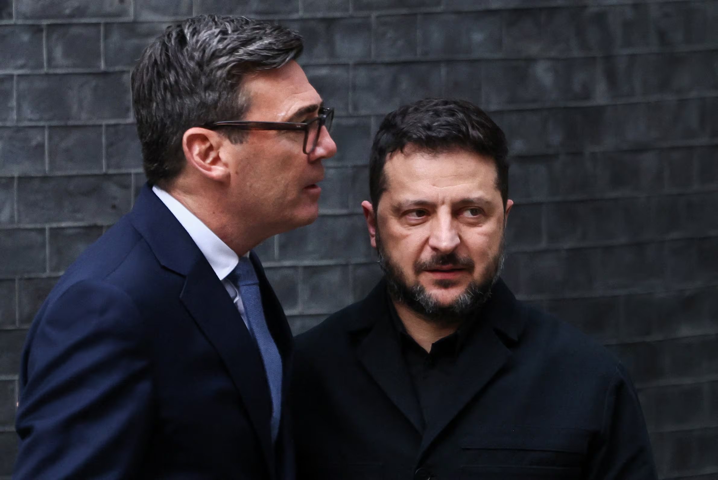 Burnham recibió a Zelensky en su residencia oficial de Downing Street (REUTERS/Jack Taylor)